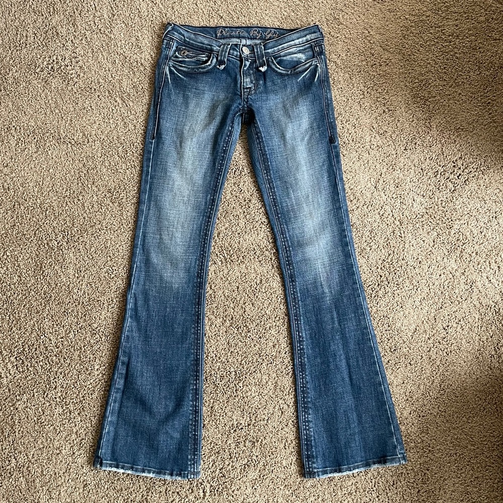 Plastic by Gly boot cut jeans size 26